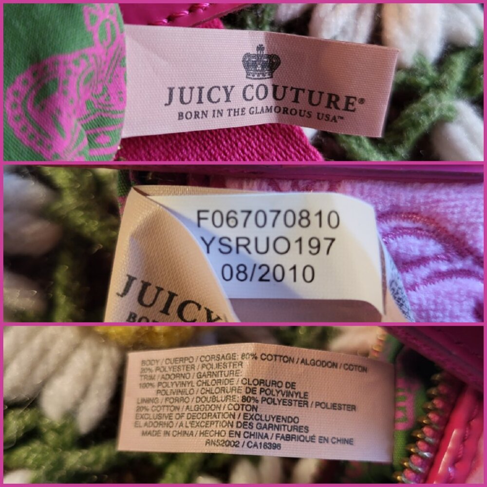 Juicy Couture Pink Crossbody Bag + Keychain Wallet - Picture 14 of 16